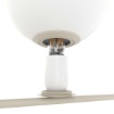 Immagine di Piantana Salotto Moderno Sabbia Con 6 Sfere Vetro Bianco Boomerang Top Light