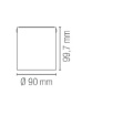 Immagine di Faretto Da Soffitto Bagno Cilindro Led CCT IP44 Manor Intec