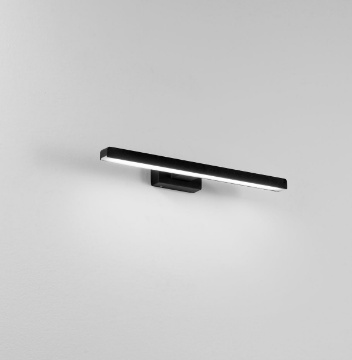 Immagine di Applique Led Lancer Nero 40 cm Per Specchio IP54 Intec Light