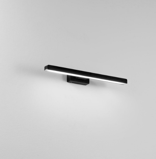 Immagine di Applique Led Lancer Nero 40 cm Per Specchio IP54 Intec Light