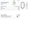 Immagine di Plafoniera Led CCT 18w Con Batteria Per Emergenza IP44 Edison Intec