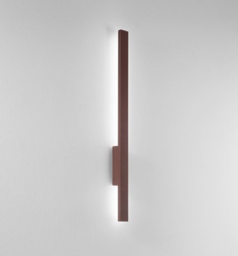 Immagine di Applique Led Per Esterni Luce Indiretta 100 cm Corten Hercules Intec Light