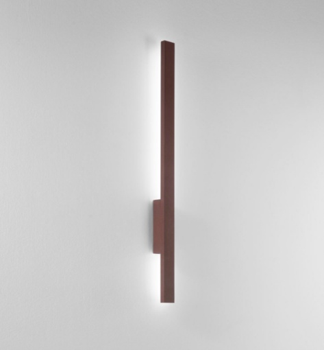 Immagine di Applique Led Per Esterni Luce Indiretta 100 cm Corten Hercules Intec Light