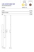 Immagine di Lampada Da Esterno Facciata Corten 140 cm Led CCT Hercules Intec