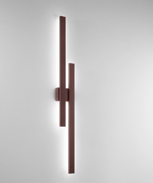 Immagine di Lampada Da Esterno Facciata Corten 140 cm Led CCT Hercules Intec