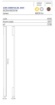 Immagine di Applique Lampada Led Per Facciata Esterna Corten 200cm 2700k 4000k Hercules Intec