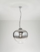 Immagine di Lampadario Per Salotto Grande Boccia Vetro Fume 50cm Big Bowl Perenz