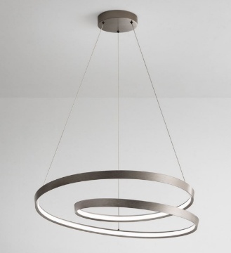 Immagine di Lampadario Led Ritmo Grigio 55w CCT Dimmerabile Perenz