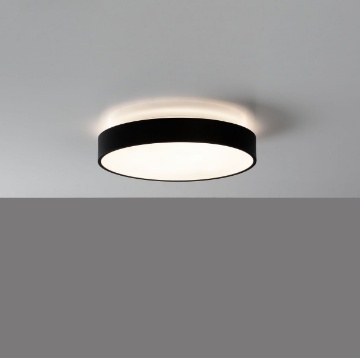 Immagine di Plafoniera Rotonda Led Dali Push CCT 3000k - 4000k Lisboa Nero 40 cm ACB