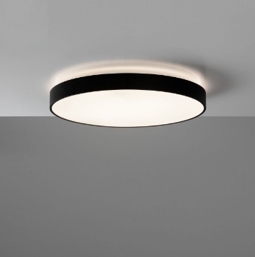 Immagine di Plafoniera Lisboa 60 cm Nero Led Dimmerabile TRIAC CCT 3000k 4000k ACB