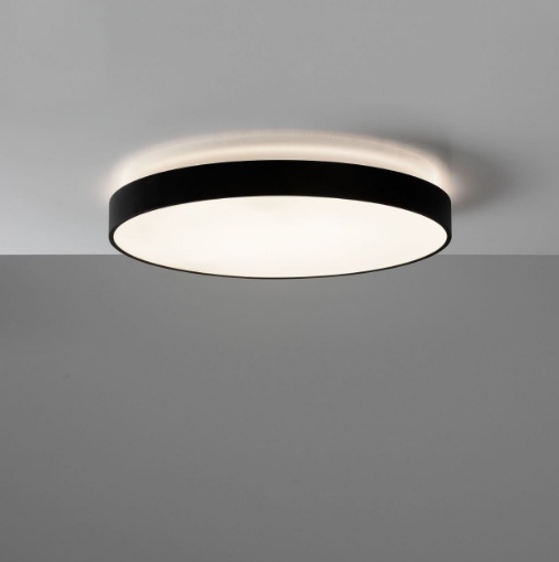 Immagine di Plafoniera Lisboa 60 cm Nero Led Dimmerabile TRIAC CCT 3000k 4000k ACB