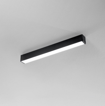 Immagine di Plafoniera Barra Led CCT 24w Nero 60 cm Next Intec Light