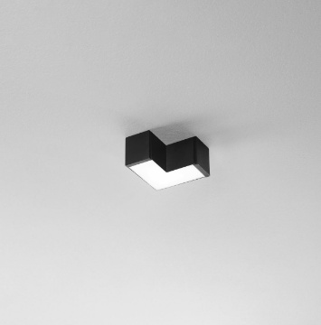 Immagine di Giunzione Angolare Led 8w Nero Per Binario Next Intec Light