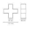 Immagine di Giunzione a Croce Bianco Led 10w Per Lampada Modulare Next Intec Light