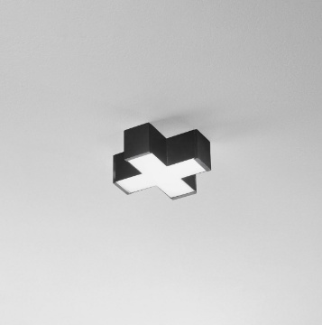 Immagine di Giunzione a Croce Nero Led 10w Per Lampada Modulare Next Intec Light