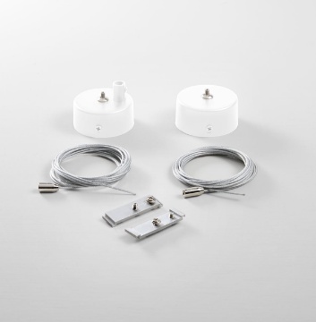 Immagine di Kit Sospensione Bianco Per Barra Led Next Intec Light