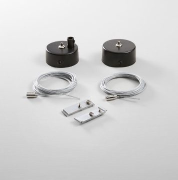 Immagine di Kit Sospensione Nera Per Lampade A Binario Led Next Intec Light