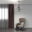 Immagine di Lampadario Octopus 12 Luci Orientabili Gx53 Per Soggiorno Moderno Top Light