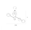 Immagine di Applique Plafoniera Octopus Due Luci Ruotabili Led Gx53 Top Light