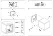 Immagine di Applique Da Esterno IP65 Cubo Led CCT Biemissione Antracite Gea
