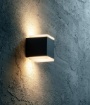 Immagine di Applique Da Esterno IP65 Cubo Led CCT Biemissione Antracite Gea
