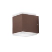 Immagine di Applique Cubo Led CCT 12w Per Esterno IP65 Ruggine Corten Gea