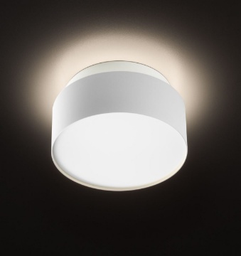 Immagine di Plafoniera Rotonda Bianca 14 cm Led Biemissione 3000K Gea Luce