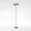 Immagine di Piantana Criseide Nera Design Cerchio Led Dimmerabile Gea Luce
