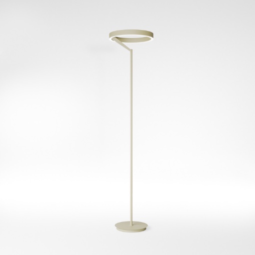 Immagine di Piantana Moderna Da Salotto Led Dimmerabile 3000k Criseide Verde Salvia Gea Luce