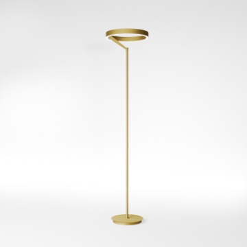 Immagine di Piantana Oro Moderna Led Push Dimmer 3000k Criseide Gea Luce