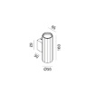 Immagine di Applique Prisma Cilindro Nero Luce Biemissione GU10 Gea Led