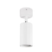 Immagine di Faretto Orientabile Da Parete Soffitto Cilindro Bianco GU10 Gea Led