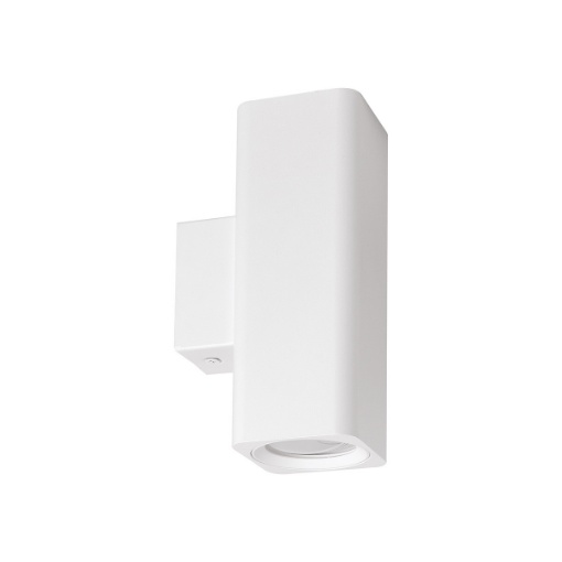 Immagine di Applique Biemissione Parallelepipedo Squadrato Bianco Gea Led