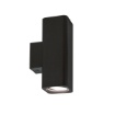 Immagine di Applique Parallelepipedo Nero Luce Biemissione GU10 Gea Led