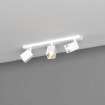 Immagine di Lampada Parete Soffitto 3 Luci Faretti Quadrati Orientabili Kibo Top Light