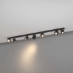 Immagine di Lampada A Binario Da Soffitto Con 7 Faretti Quadrati Orientabili Kibo Top Light