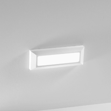 Immagine di Applique Segnapassi Oasis Bianca IP65 Led 6w CCT Intec