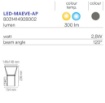 Immagine di Applique Led Esterni Con Pannello Solare e Crepuscolare IP54 CCT Maeve Intec