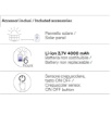 Immagine di Applique Led Esterni Con Pannello Solare e Crepuscolare IP54 CCT Maeve Intec