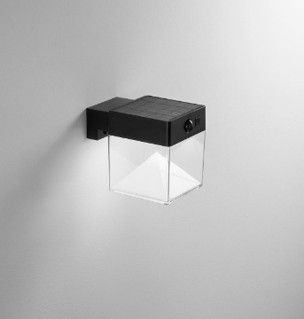 Immagine di Applique Cubo Led Luce Solare Con Sensore Movimento IP54 CCT Gizah Intec