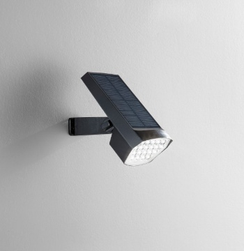 Immagine di Applique Solare Iris Led CCT Orientabile Con Picchetto e Crepuscolare IP54 Intec