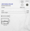Immagine di Proiettore Luce Solare Led Nasa Orientabile Con Sensore IP54 Intec