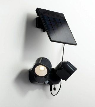 Immagine di Lampada Esterno Led Faretti Solari Orientabili Con Sensore IP54 Intec