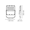 Immagine di Proiettore Orientabile Per Esterno Led 20w CCT IP65 Esus Intec