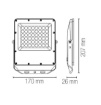 Immagine di Proiettore Faro Led CCT 50w 5000 Lumen Da Esterno IP65 Esus Intec