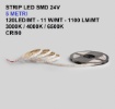 Immagine di Strip Led Bobina 5 Mt 120 Led/mt 11W/mt DC24V CRI90 Intec