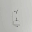 Immagine di Lampadario Da Cucina Glossy Vetro Bianco Lucido 40 cm Perenz