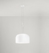 Immagine di Lampadario Da Cucina Glossy Vetro Bianco Lucido 40 cm Perenz