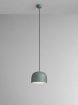 Immagine di Lampada Cupola Per Bancone Penisola Metallo Verde Yelmo Perenz