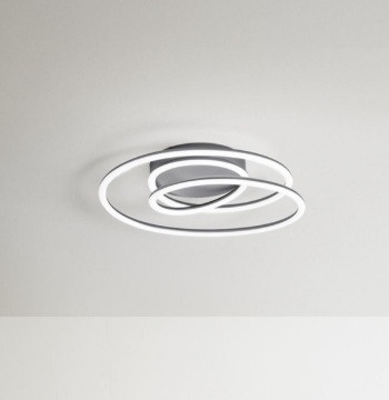 Immagine di Plafoniera Led Spirale Grigio 3000k Dimmerabile Perenz